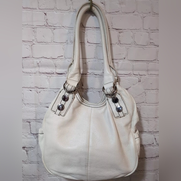 Marc by Marc Jacobs White Leather Soft Shot Large Hobo - Picture 6 of 15
